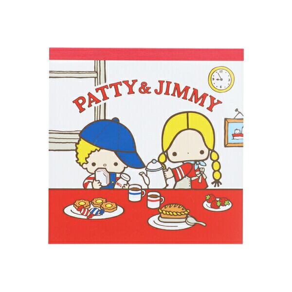 サンリオ パティ＆ジミー スクエアメモ 文具 日本製 Sanrio