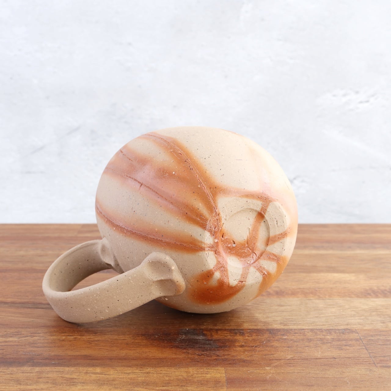 備前焼 マグカップ（丸）【緋襷 / ヒダスキ】 | 備前焼 焼きもん屋