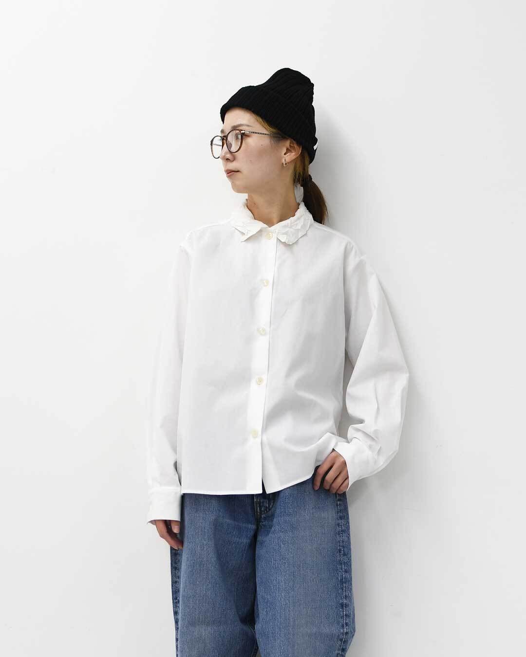mizuiro ind [ミズイロ インド] washer collar shirt [4-230057