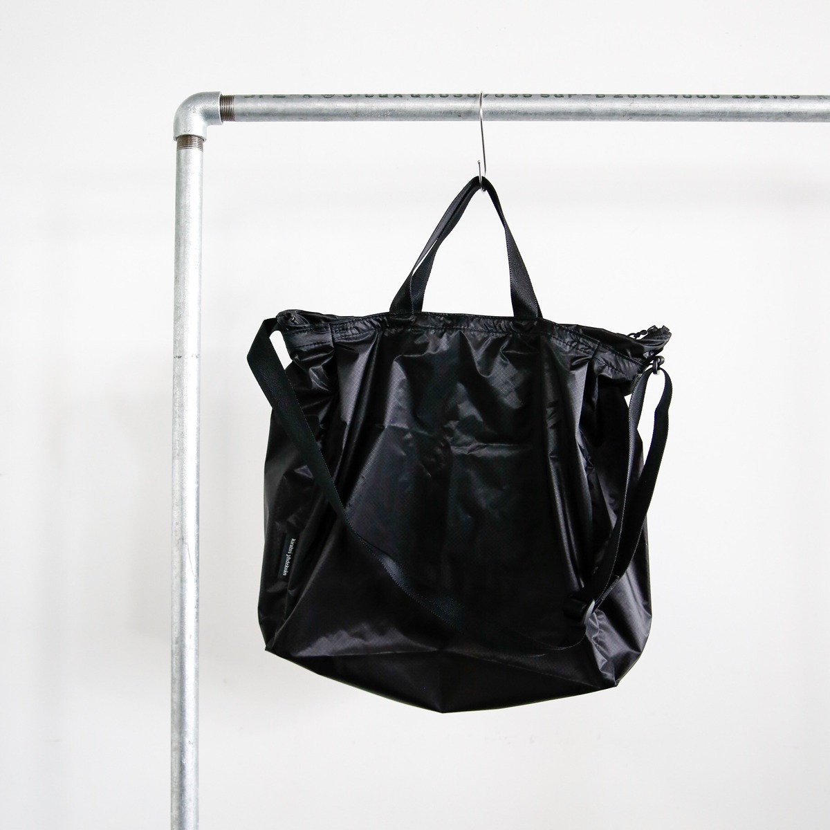 kirahvi yhdeksan - 2way tote Daimond Rip-stop / Black ( made in 