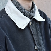 corduroy collar fade black duck coverall