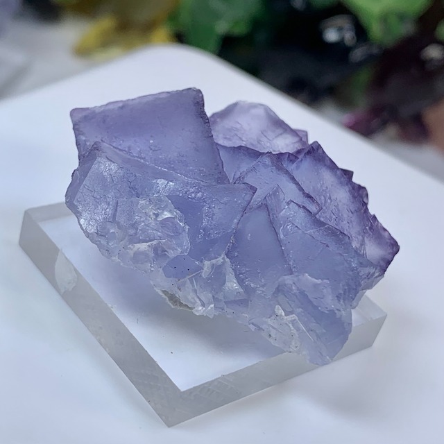 7.幻想的な色合い☆ヤオガンシャン産・ブルーフローライト原石