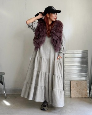 Rabbit lagoonrammix fake fur VT/purplemix