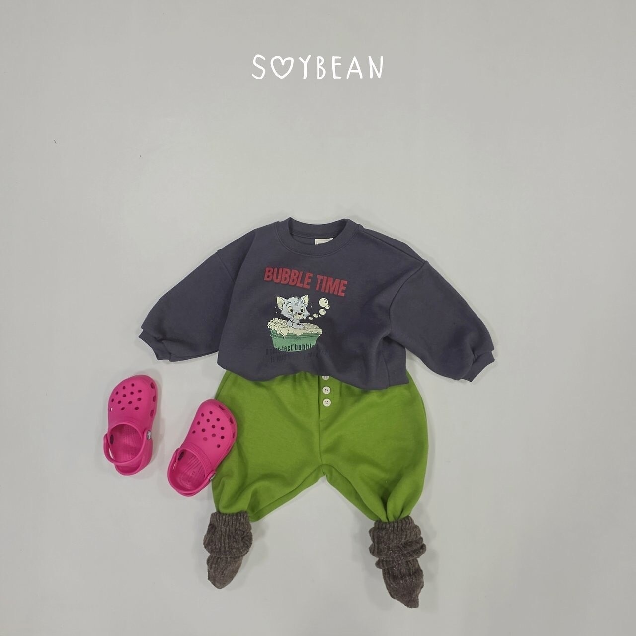 韓国子供服 / 26Autumn / soybean / バブルタイム スウェット / キッズ服 / ジュニア服 / 秋服 *XS~JM*