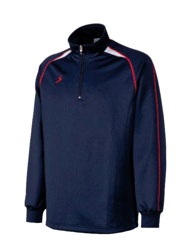 【古知野北小学校】ハーフジップシャツ（袖リブ）　学校推奨品　≪先行ご予約承ります≫