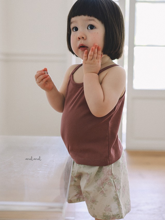 【取寄】melmel｜rib tank｜リブタンク｜XXS-XL｜kids｜26 summer 2nd