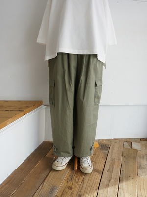 FILUM　コットンへリボン カーゴパンツ