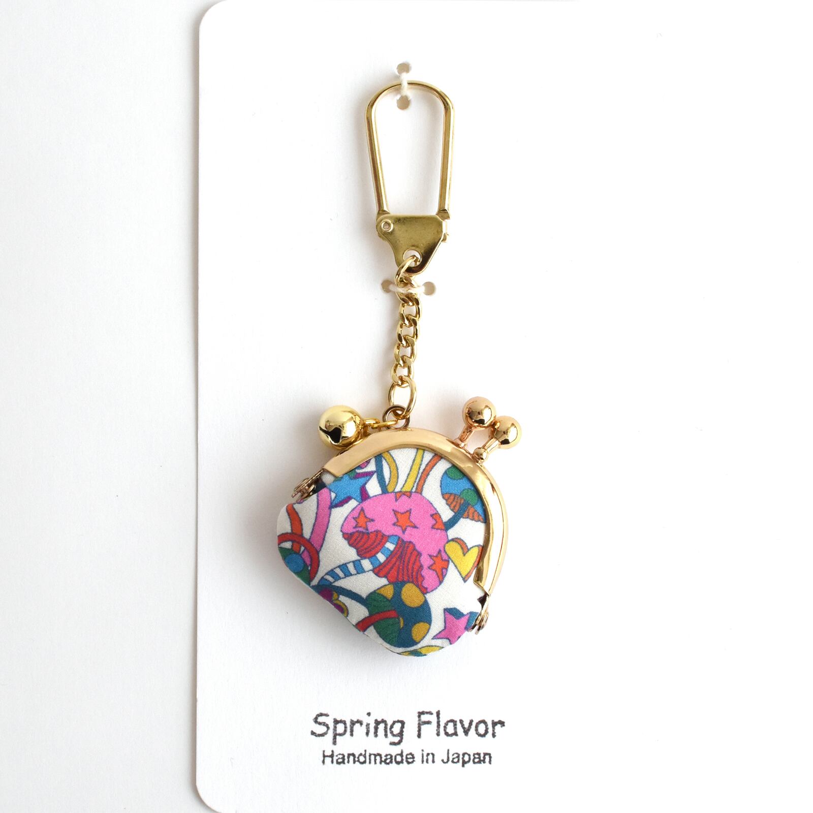 ジョリーフルール　ミニミニがま口キーホルダー付　トートバッグ Keychains ミニがま口キーホルダー | Spring Flavor