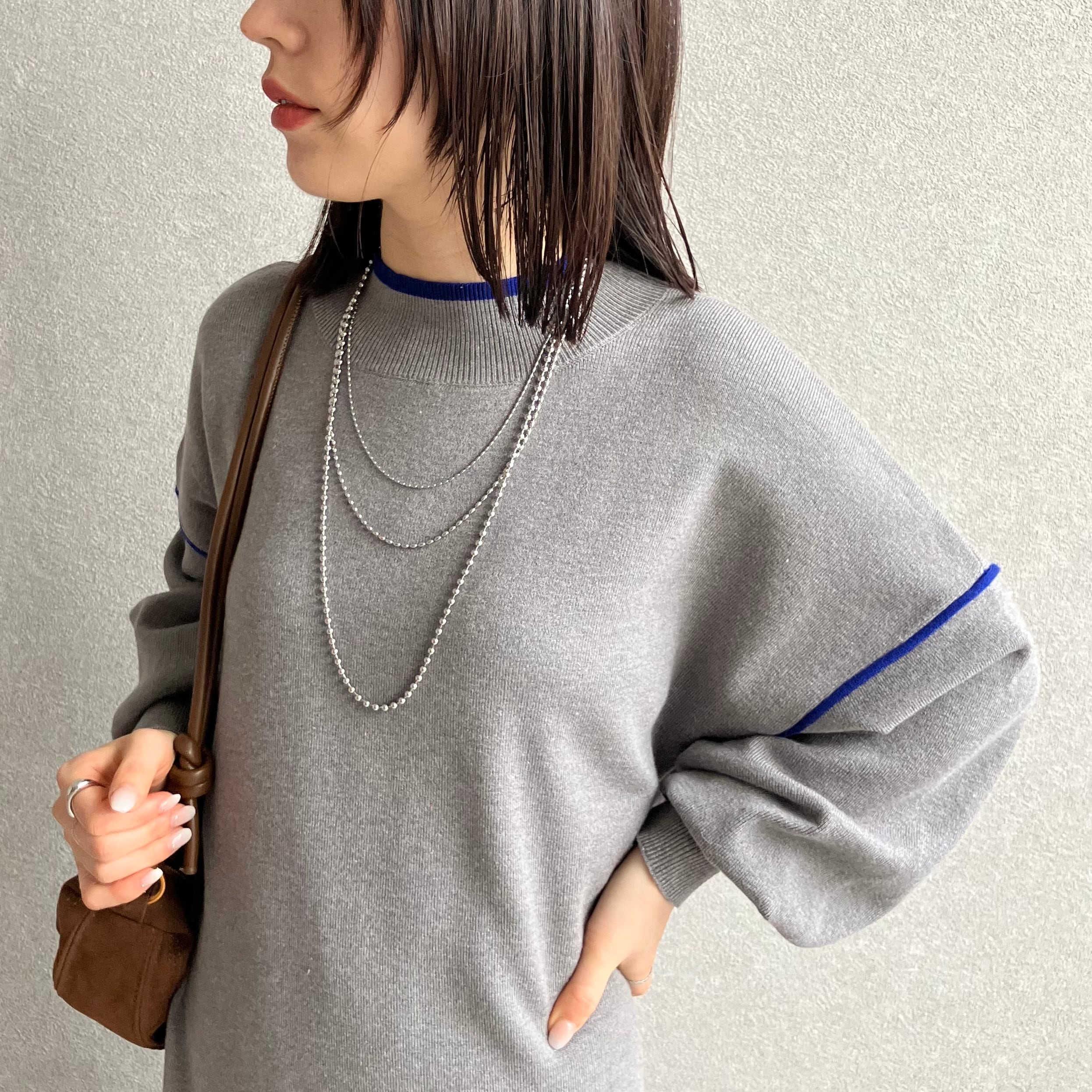 配色ラインニットワンピース【dec-ch-2030】宅配便送料無料/宅配便発送