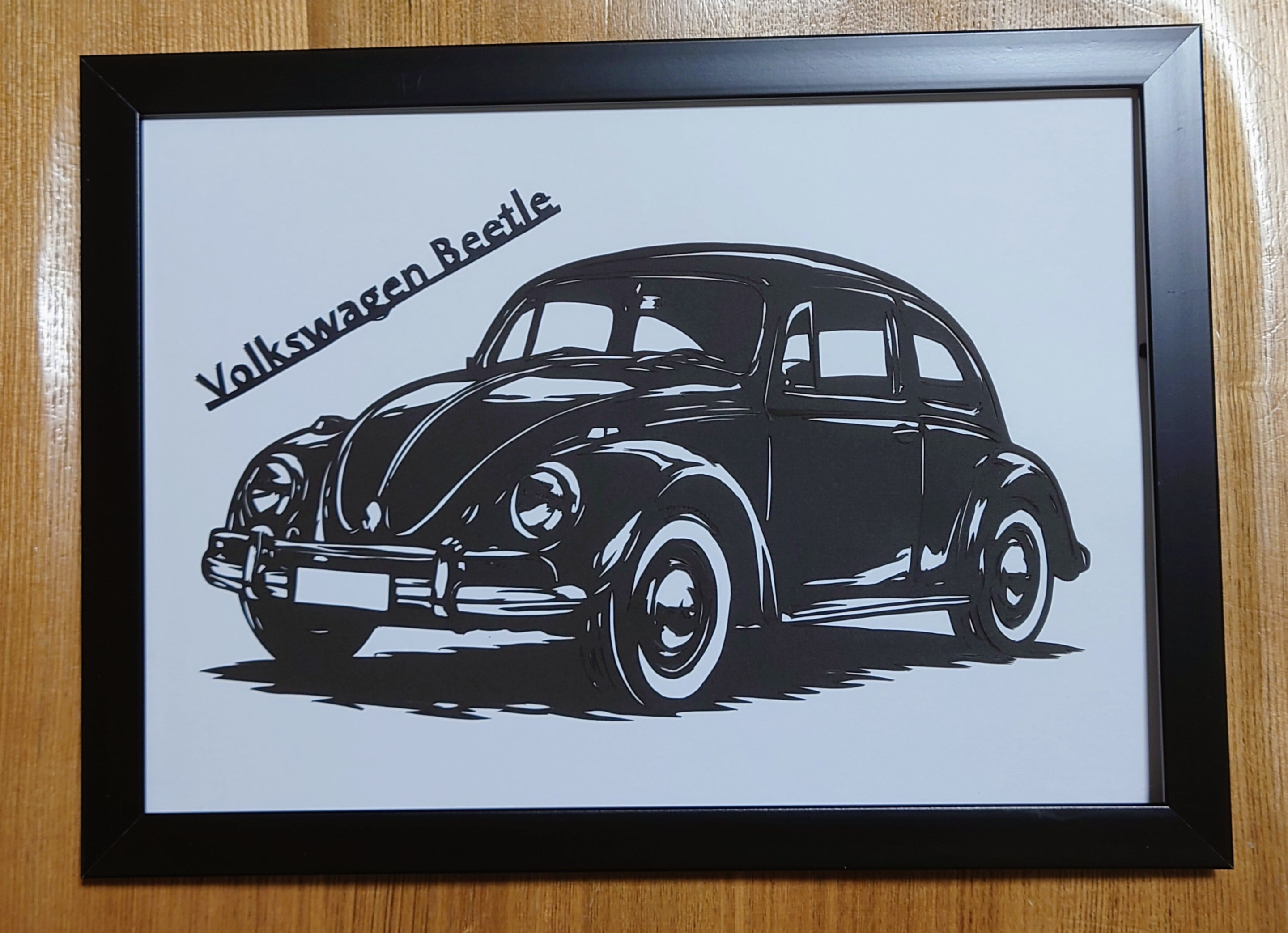 切り絵 フォルクスワーゲン ビートル | Miyu工房 Paper Cutting