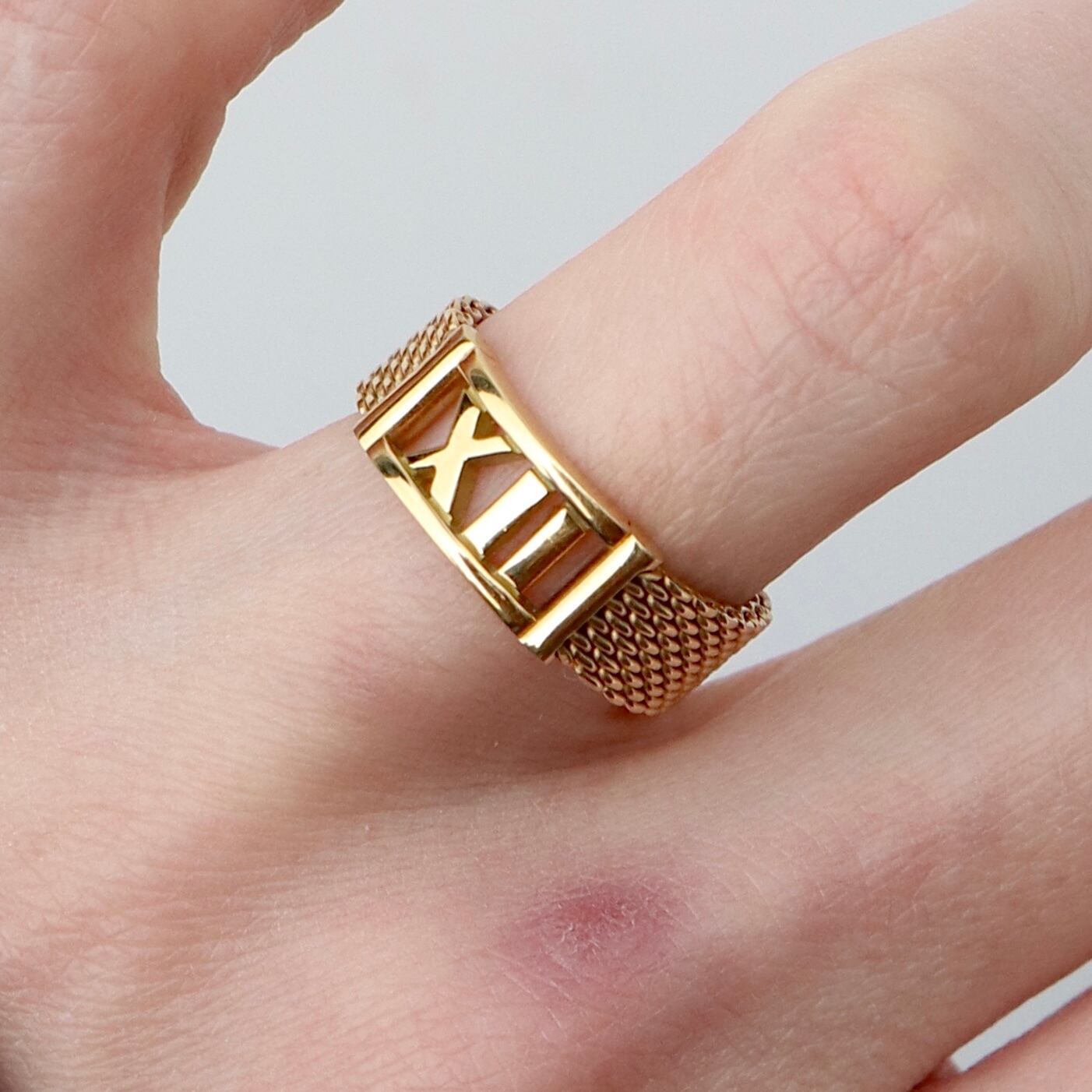 Tiffany&Co. 約14.5号 アトラス サマセット リング ゴールド K18  