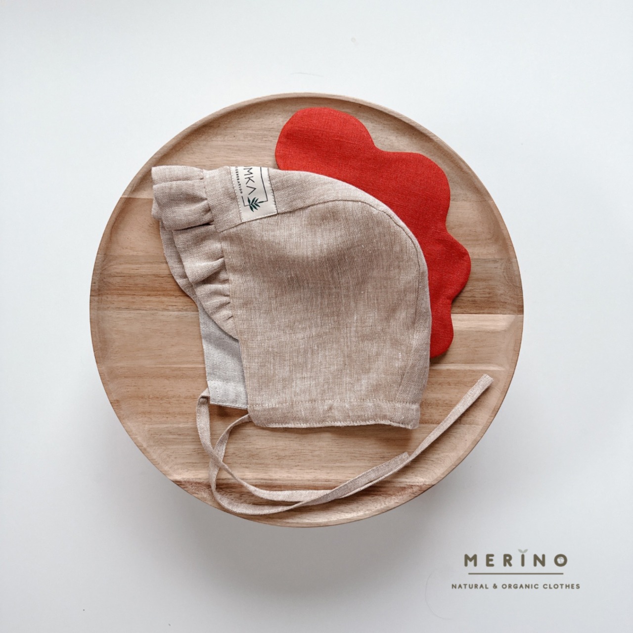 【即納】SHÓMKA / LINEN CHICKEN BONNET 49CM