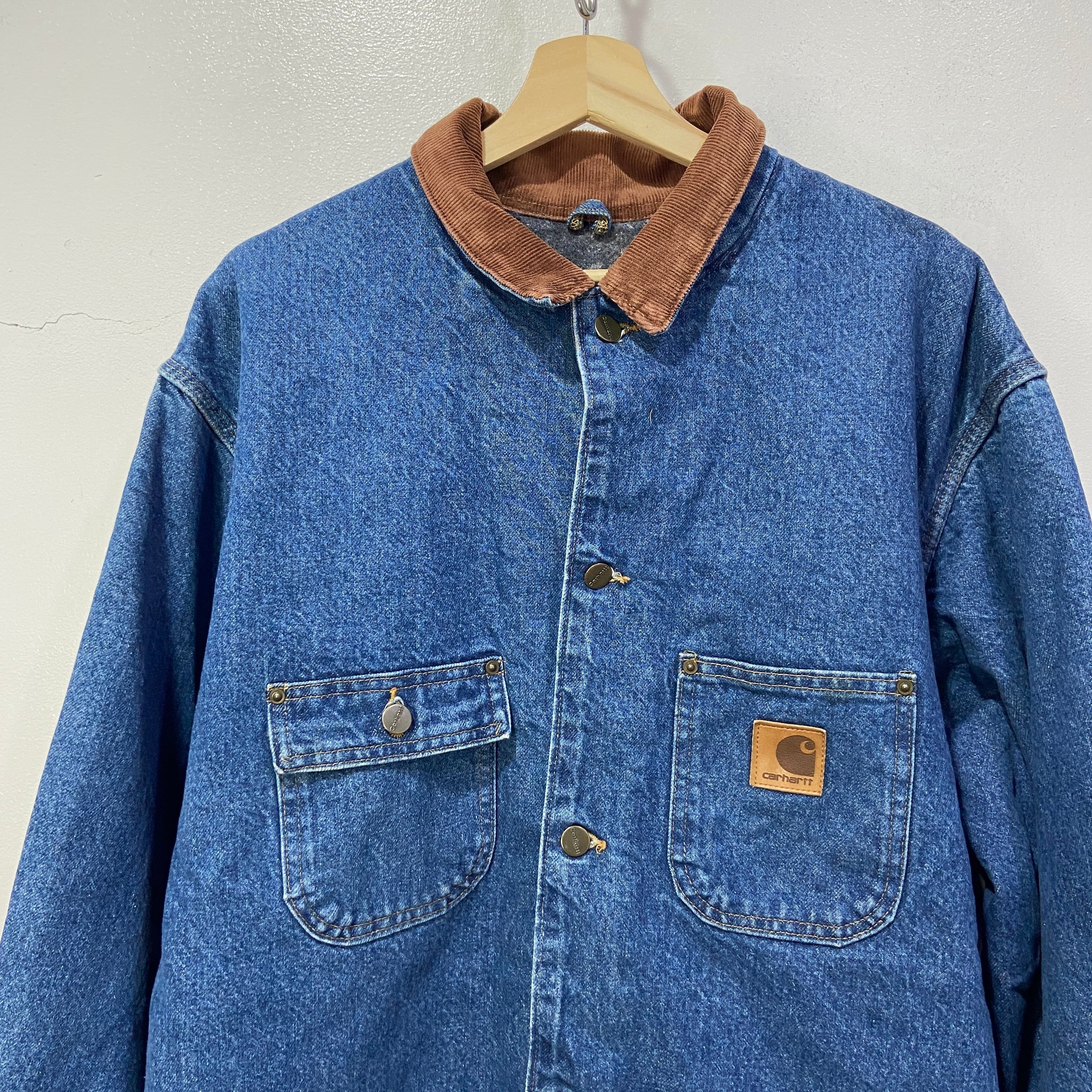 90s USA製 carhartt カーハート デニム カバーオール ジャケット