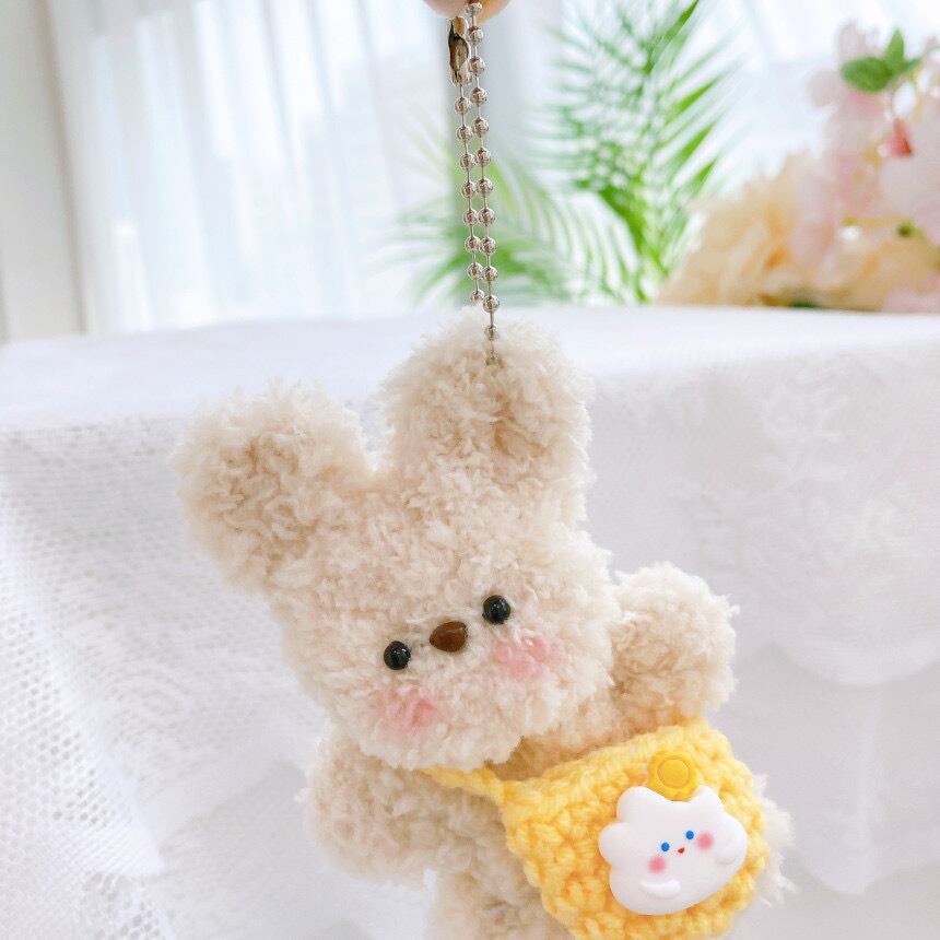 【LOTSYOU】韓国人気★Tanning Chubby Bunny keyring キーリング 韓国人気】rabbit keyring 5colors / ラビット キーリング