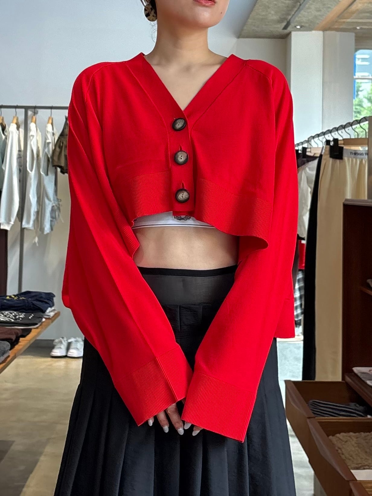26AW】ENFOLD エンフォルド / カーディガン / UMBRELLA CARDIGAN