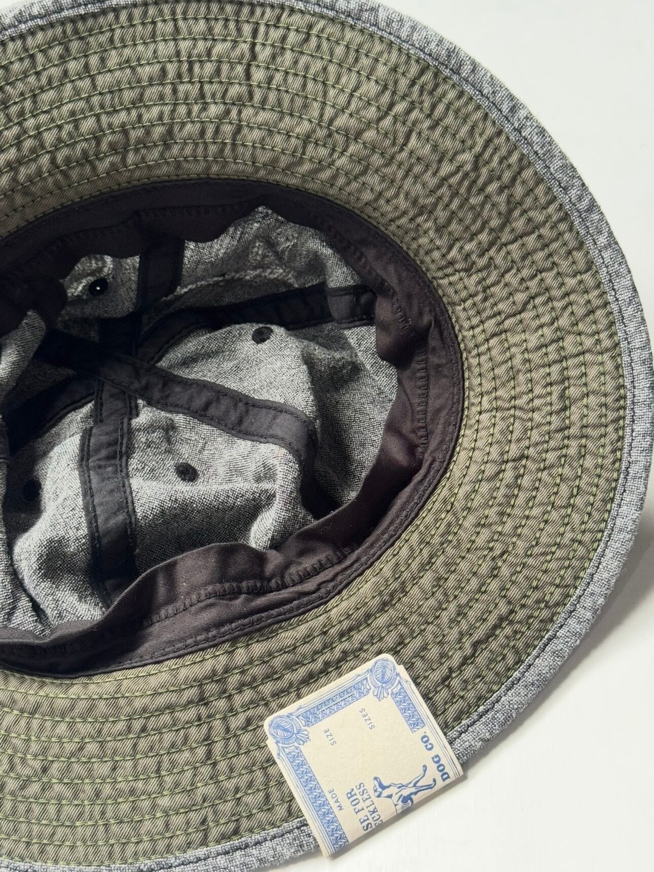 THE H.W.DOG&CO LINEN FATIGUE HAT (BLACK) D-01139 | TiL (ティル）