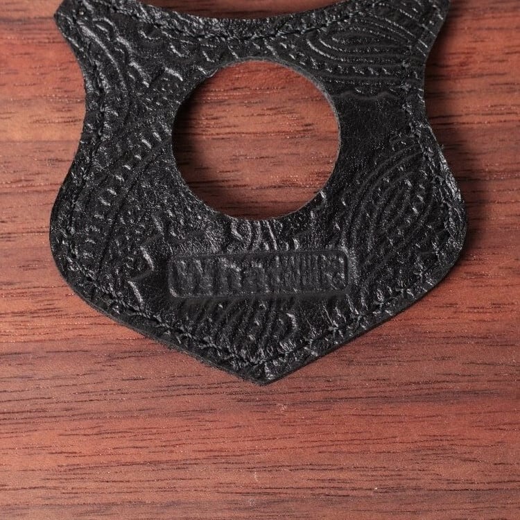 エンブレム風オイルランタンペイズリー柄レザータンクエプロン 小