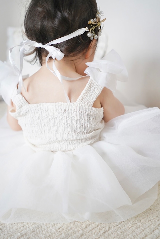 即納ふわふわラッフルドレス pink