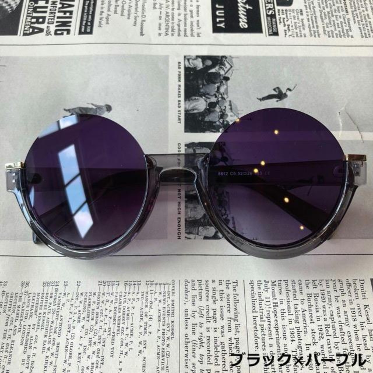 TOPANGA Accessory アンダーリムラウンドサングラス　全3色