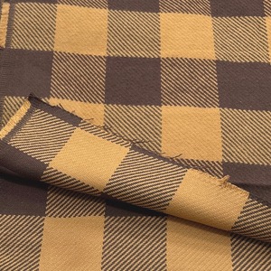 ★TB866◆3m◆綿100%ネル地綾織り生地◆チェック◆ブラウン系