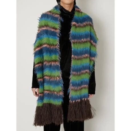 TAAKK FUR KNIT STOLE(GREEN) TA23AW-AC046 | IAAAM ONLINE STORE