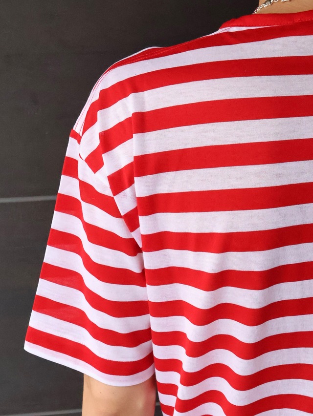 【loewe】border henley neck top