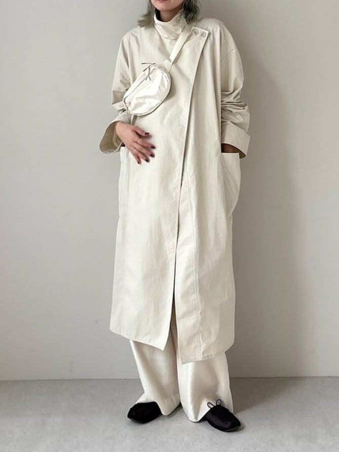 anuke】Standcollar Long Coat | LASHIC