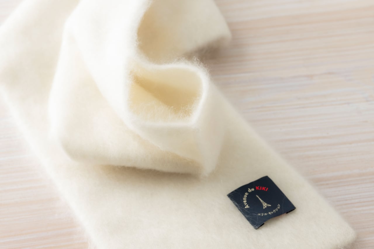 Cashmee カシミヤ ミンク加工のミニマフラー（4色） | 中村江里子