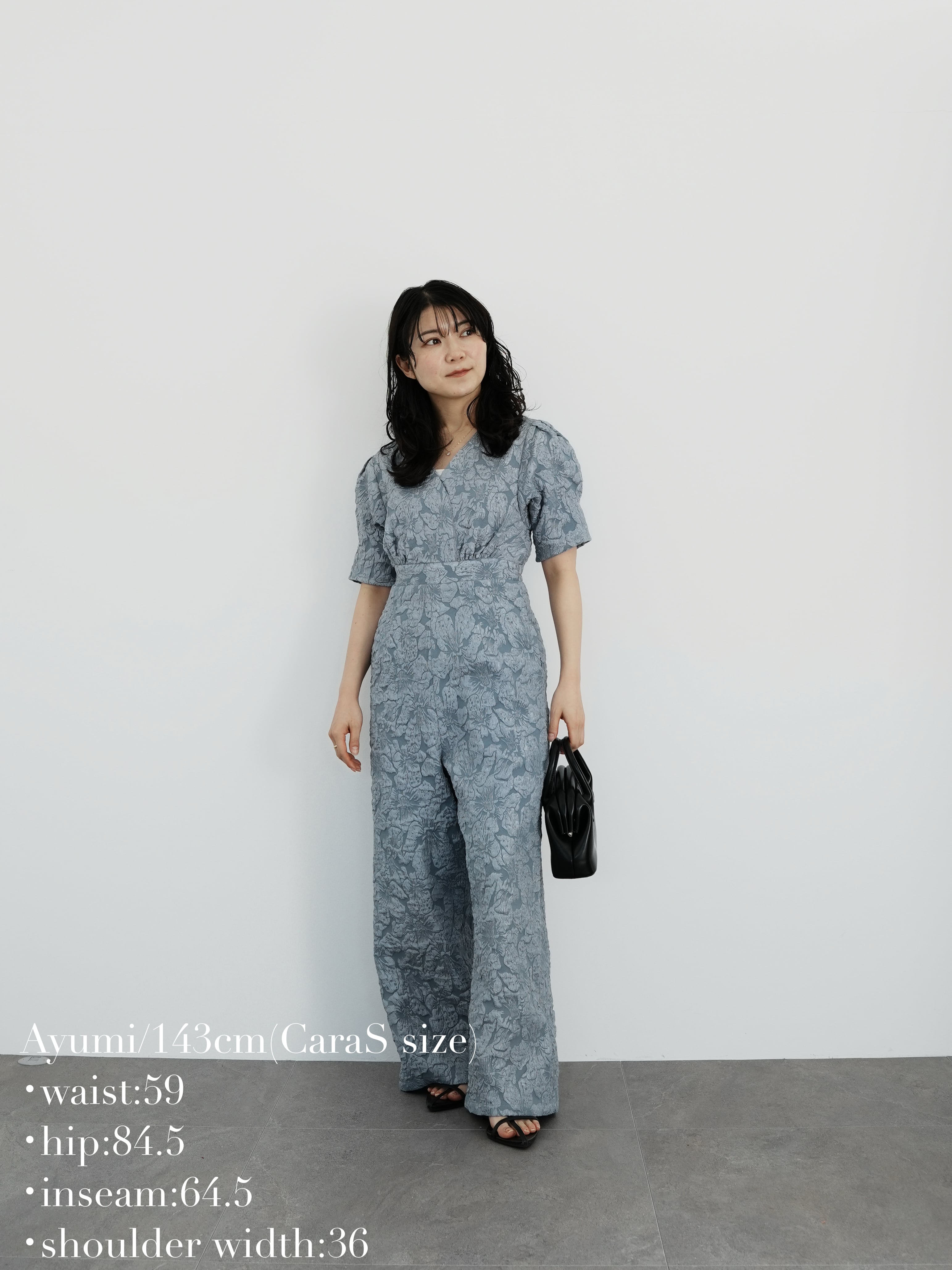 2/5-2/10先行受注商品】v neck all-in-one | Katrin TOKYO