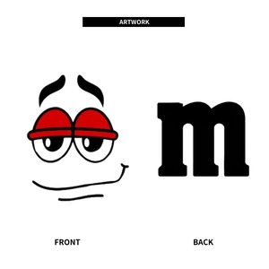 LIPP 「"m’s Red Face" Foodie White/Gray」