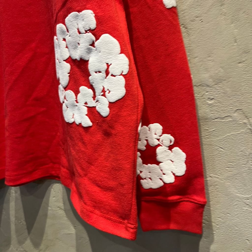 DENIM TEARS デニムティアーズ ロングTシャツ レッド SIZE.L【代官山2