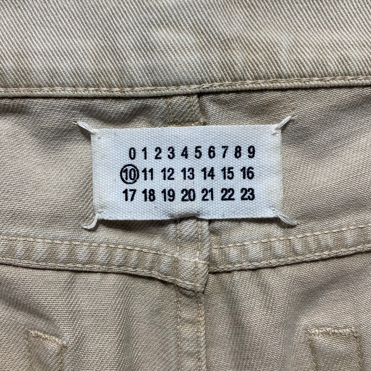 MAISON MARTIN MARGIELA ⑩ overdye denim pants