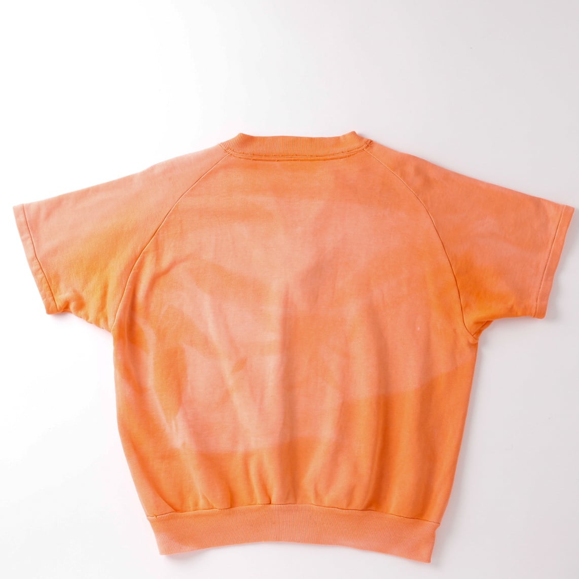 希少】50s special vintage s/s raglan sweat shirt half zip fade 
