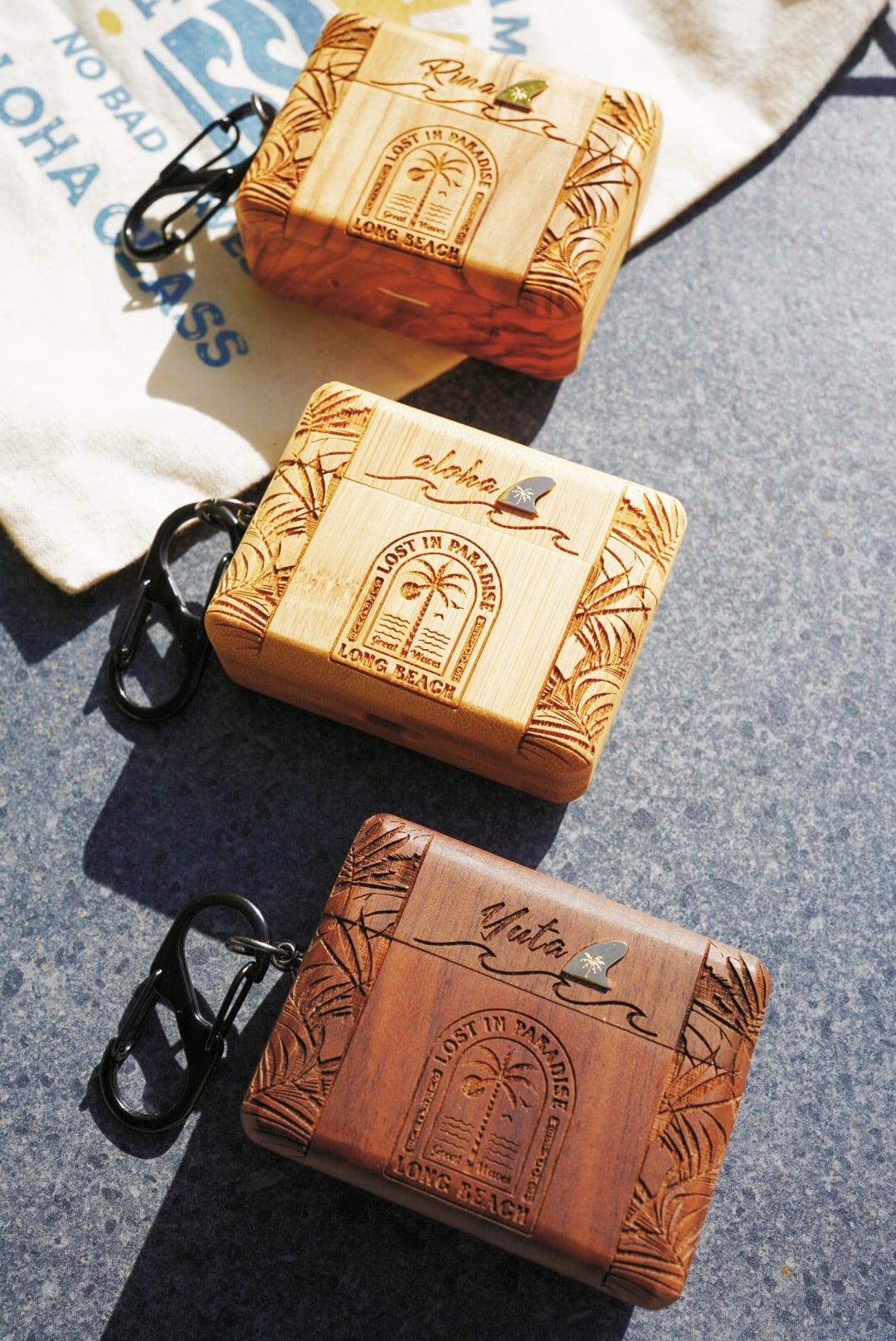 AirPods Pro,第3世代 wood case/(lost in paradise) | ALOHA GLASS