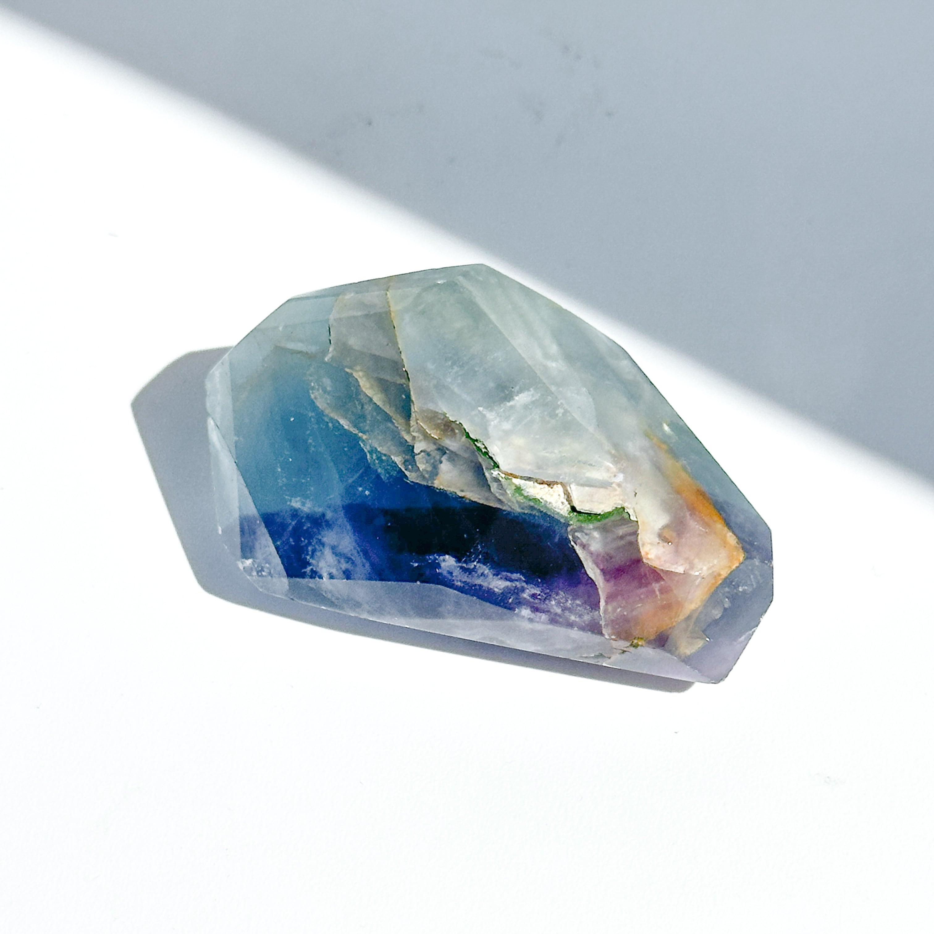 ブルー,パープルフローライト フリーフォーム 25◇ Fluorite ◇天然石