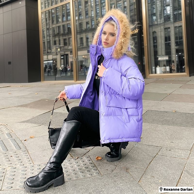 ダウンジャケット レディース フード ファー 防寒 保温 アウター