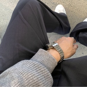 ダブルプリーツベーシックパンツ　1156