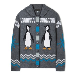 ALANUI　FOR THE LOVE WITH PENGUIN CARDIGAN　GREY