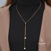 ロングパールネックレス
