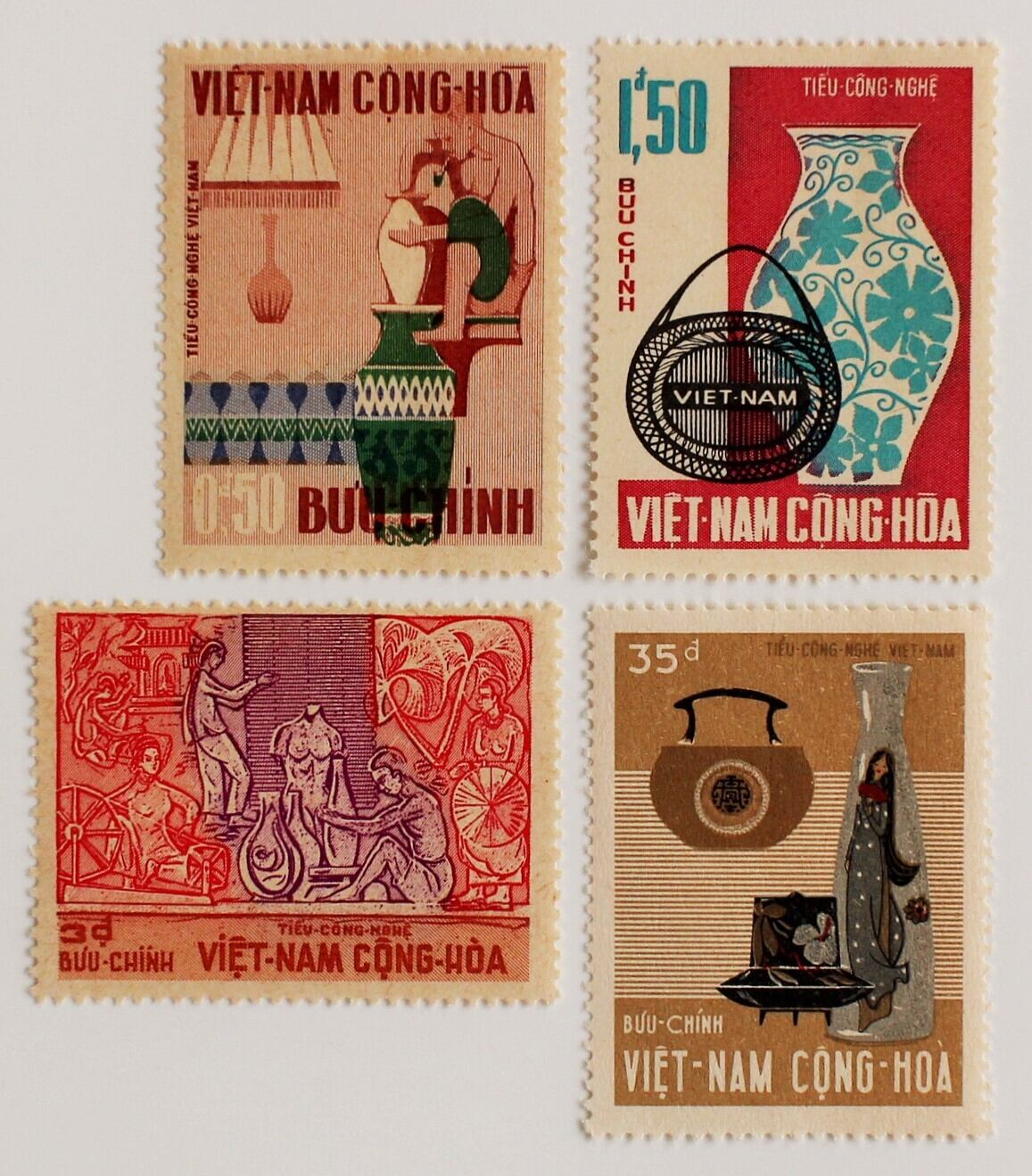 工芸品 / 南ベトナム 1967 | Stempel ― 旅する切手 ―