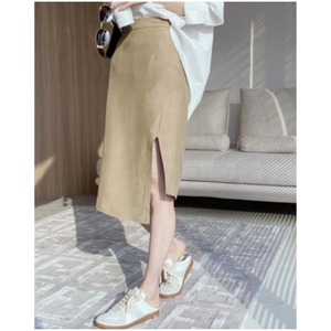 asymmetry slit skirt N10610