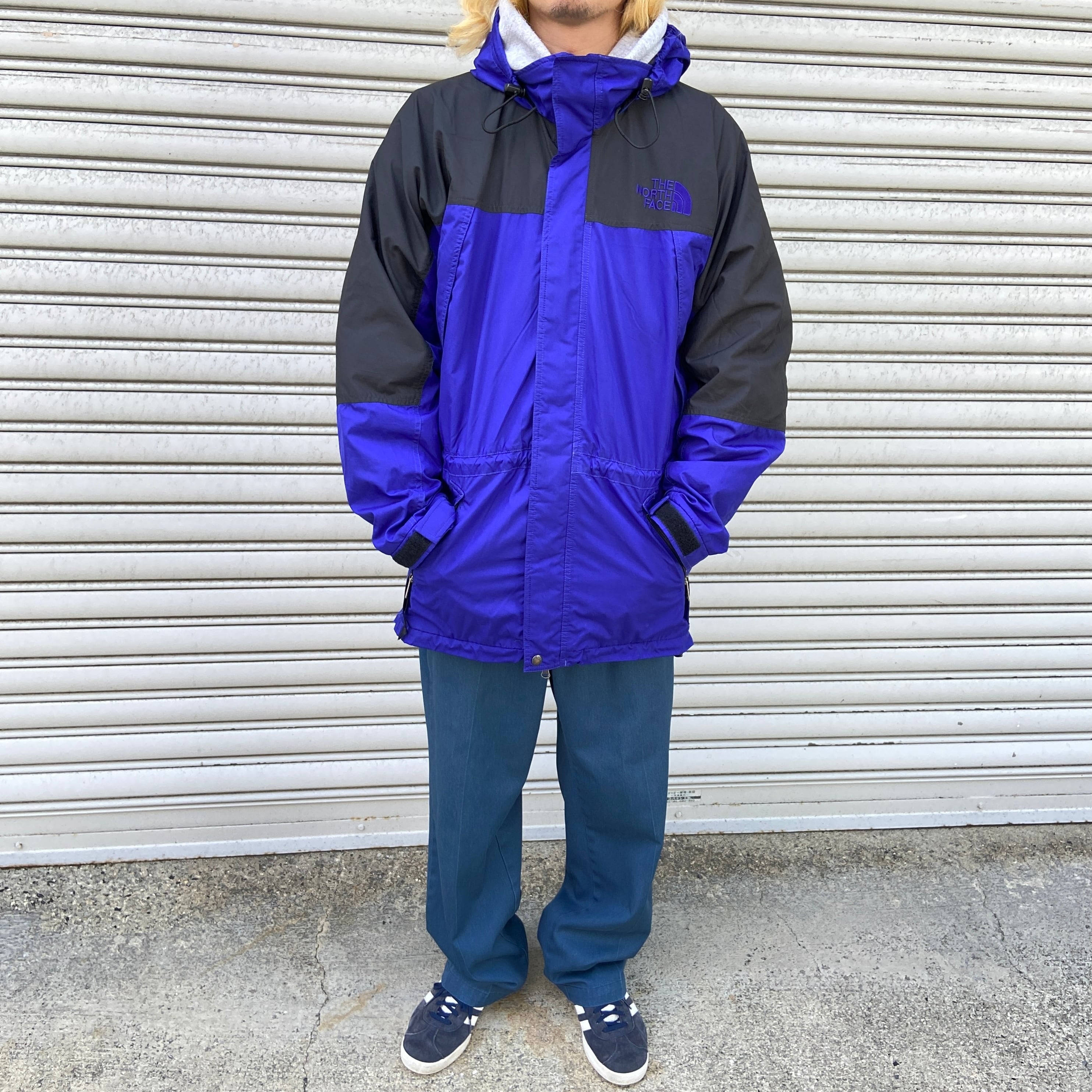 90s THENORTHFACE ノースフェイス マウンテンパーカー ブルー M | 古着