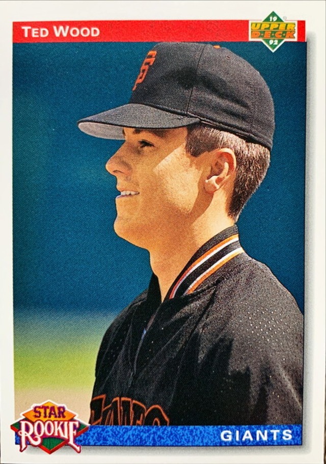 MLBカード 92UPPERDECK Ted Wood #012 GIANTS Rookie Card