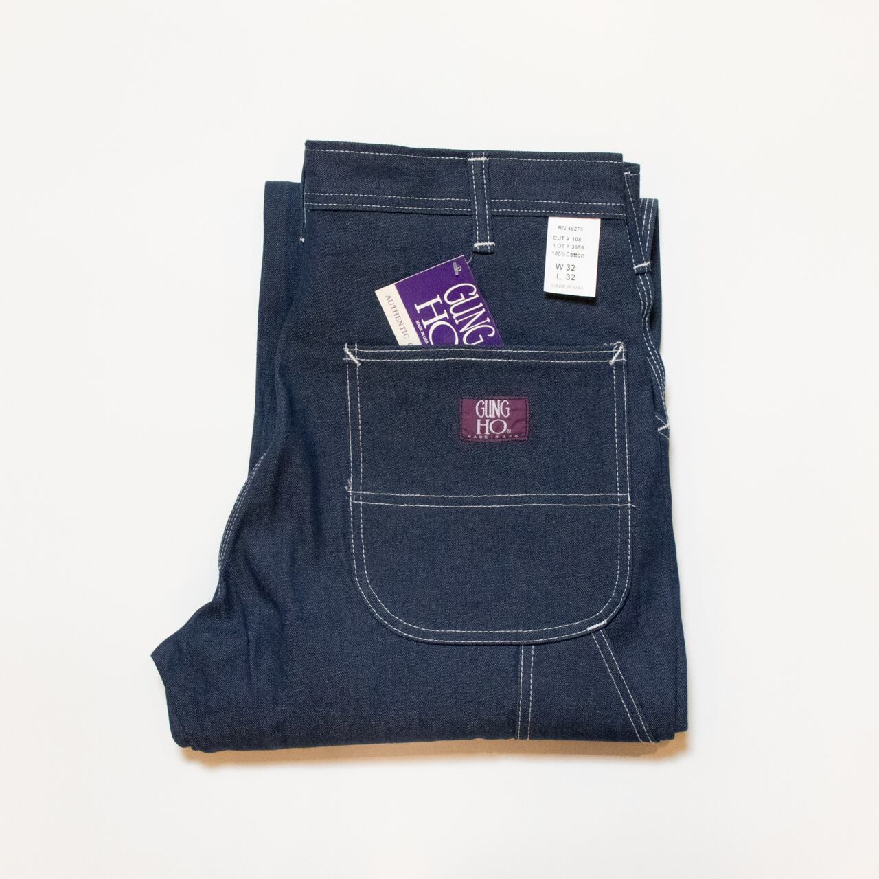 【新品】 GUNGHO ガンホー ペインターパンツ アメリカ製 W32 L32 新品】 GUNGHO ガンホー ペインターパンツ アメリカ製 W32 L32