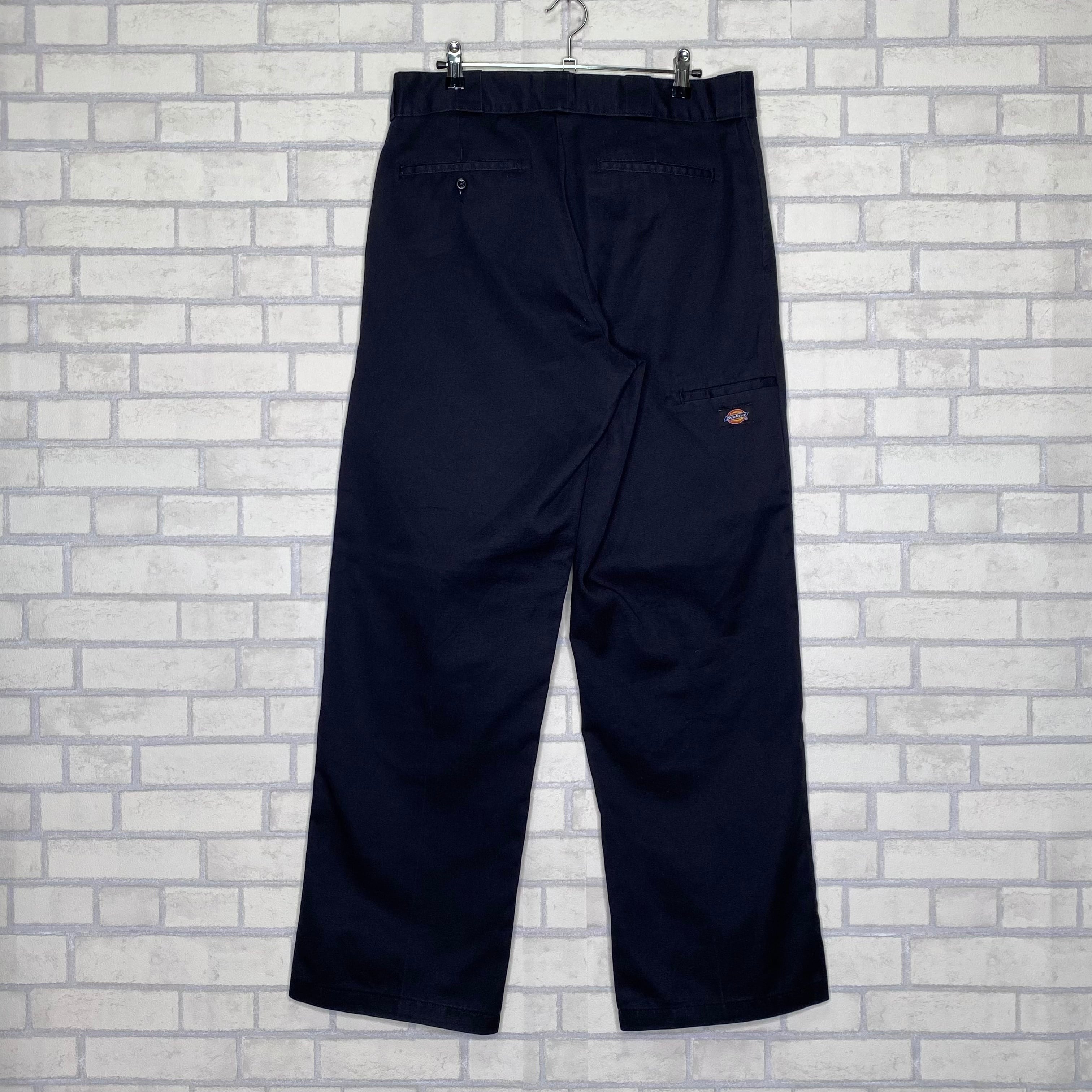 ダブルニー】Dickies ワークパンツ W34×L32 ブラック 状態良好 | 古着 