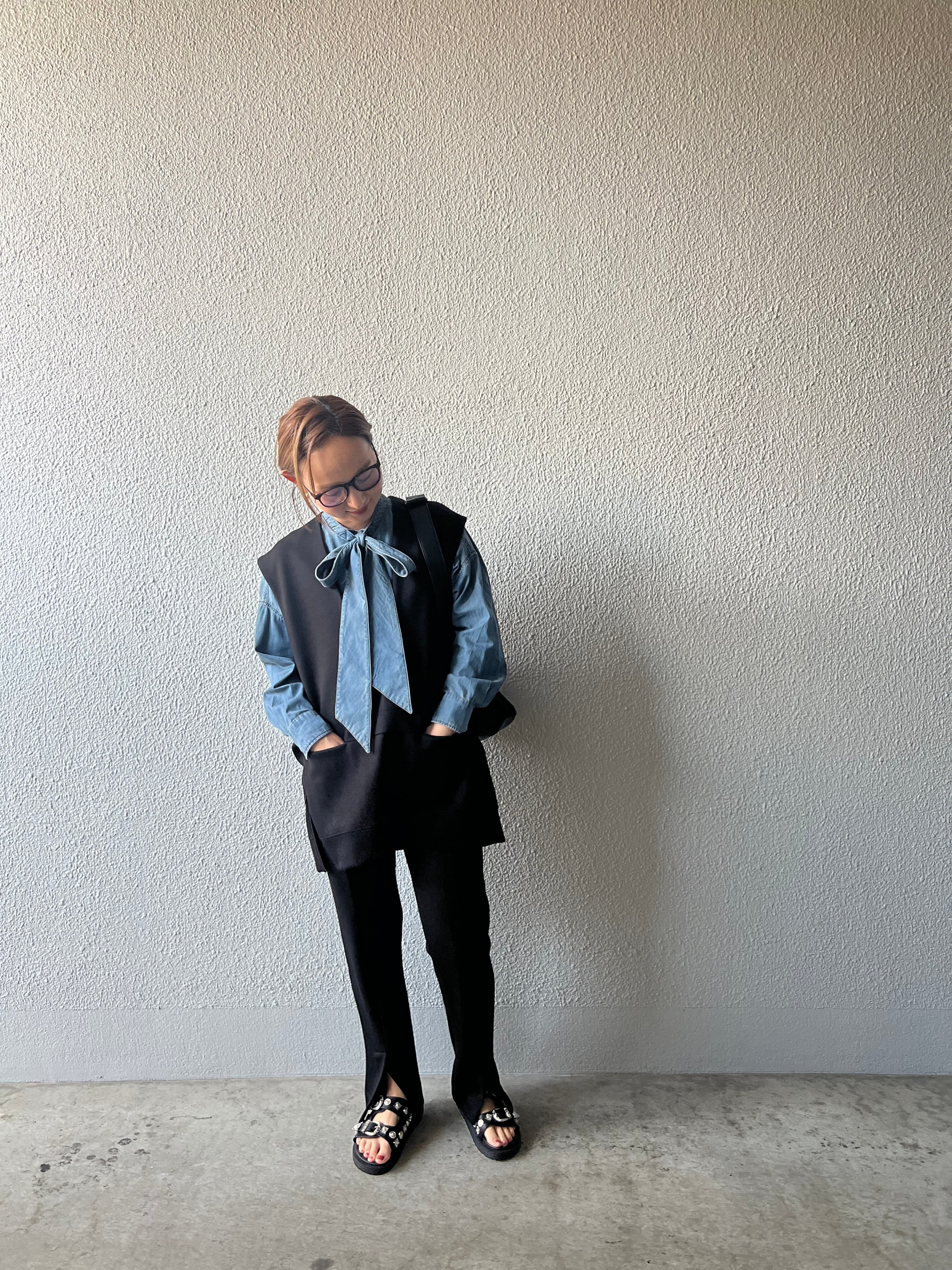 PASSIONE】ボウタイデニムブラウス 536912 | MIEL select shop