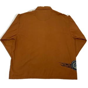 6546  no boundaries カラーシャツ バイクプリント XL