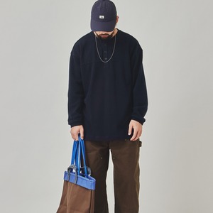 ヘビーリブ・ヘンリーネックスウェット A2087