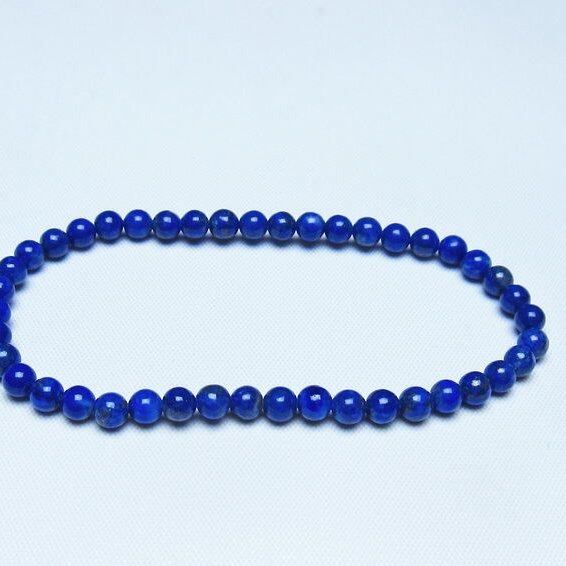 ラピスラズリ ブレスレット 4mm 一点物 メール便可 [M便 1/10] 111-48362