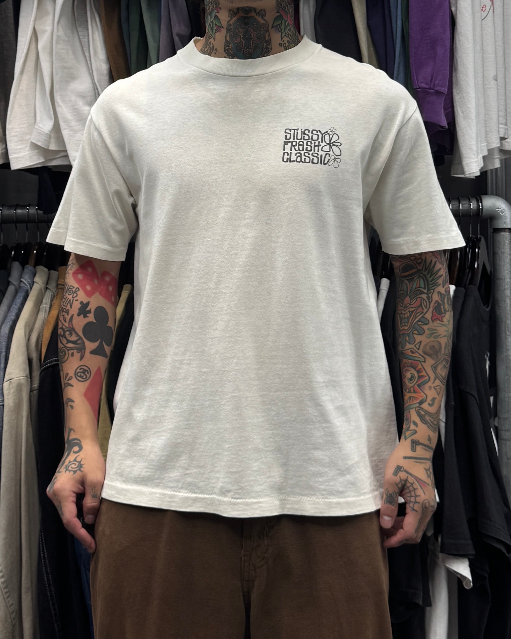 Special!!】90's old stussy Design Tee “白タグ” “stussy fresh
